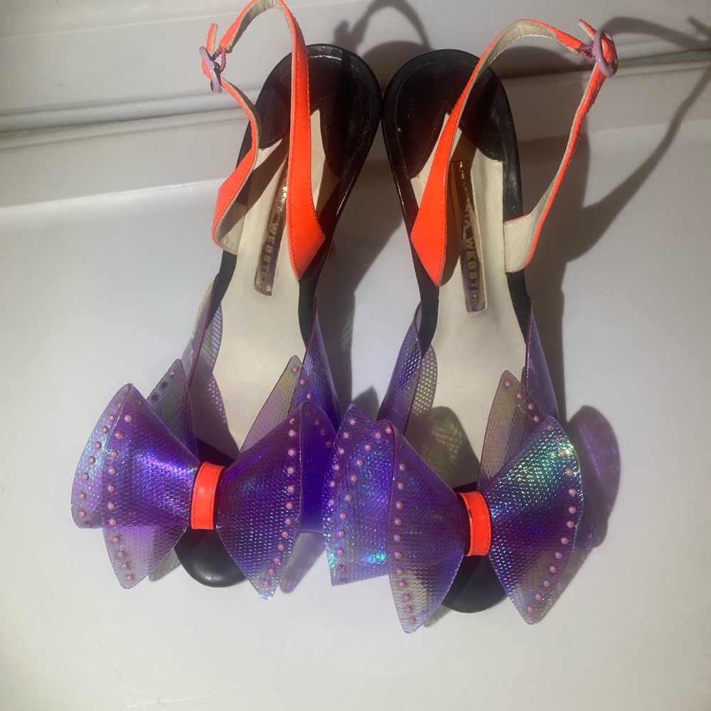 Sophia Webster Leah Iridescent Bow Sandal 37 1/2